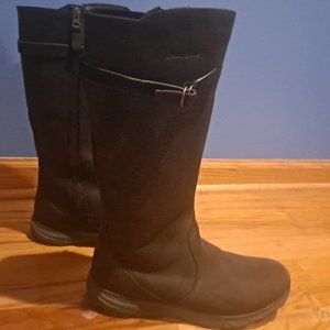 Eddie Bauer Boot  Women's Lodge Black Leather Waterproof